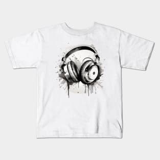 Headphones Kids T-Shirt